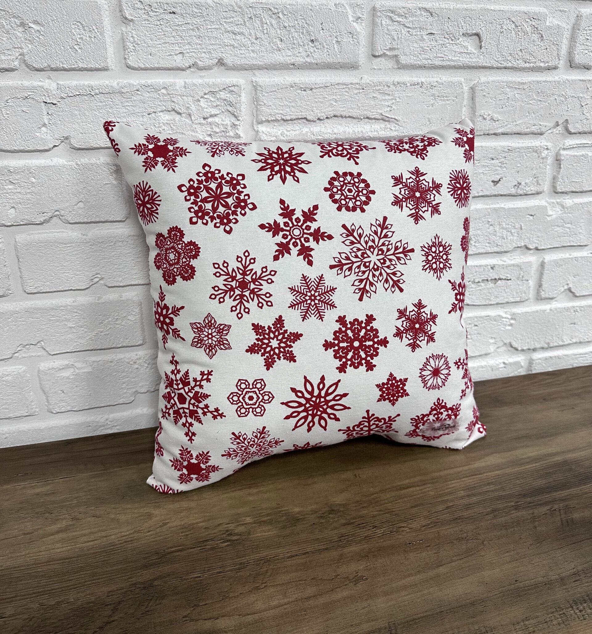 Подушка Comfort Home X-mas Snowflakes New новогодняя 40х40 см