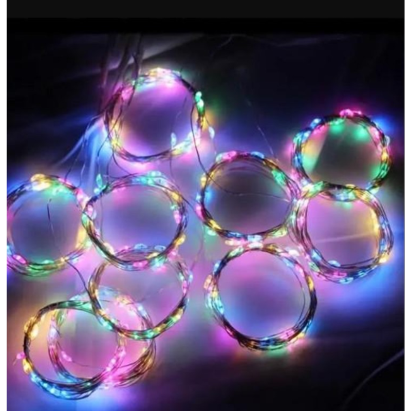 Гірлянда-штора з пультом мультиколор світлодіодна від USB 2х2 м (2813801275) - фото 5