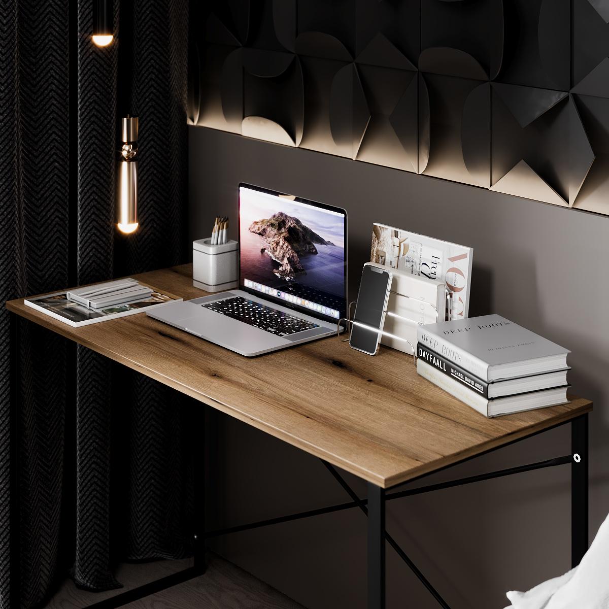 Стіл письмовий Line Asсet 1200x500x730 мм Дуб Евок (GAAS12100000030) - фото 2 Стіл письмовий Line Asсet 1200x500x730 мм Дуб Евок (GAAS12100000030) - фото 2