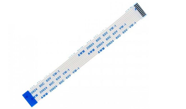 Шлейф плоский 10 pin реверсний крок 1 мм довжина 15 см AWM 20624 80C 60V VW-1 гнучкий кабель (1838674487)
