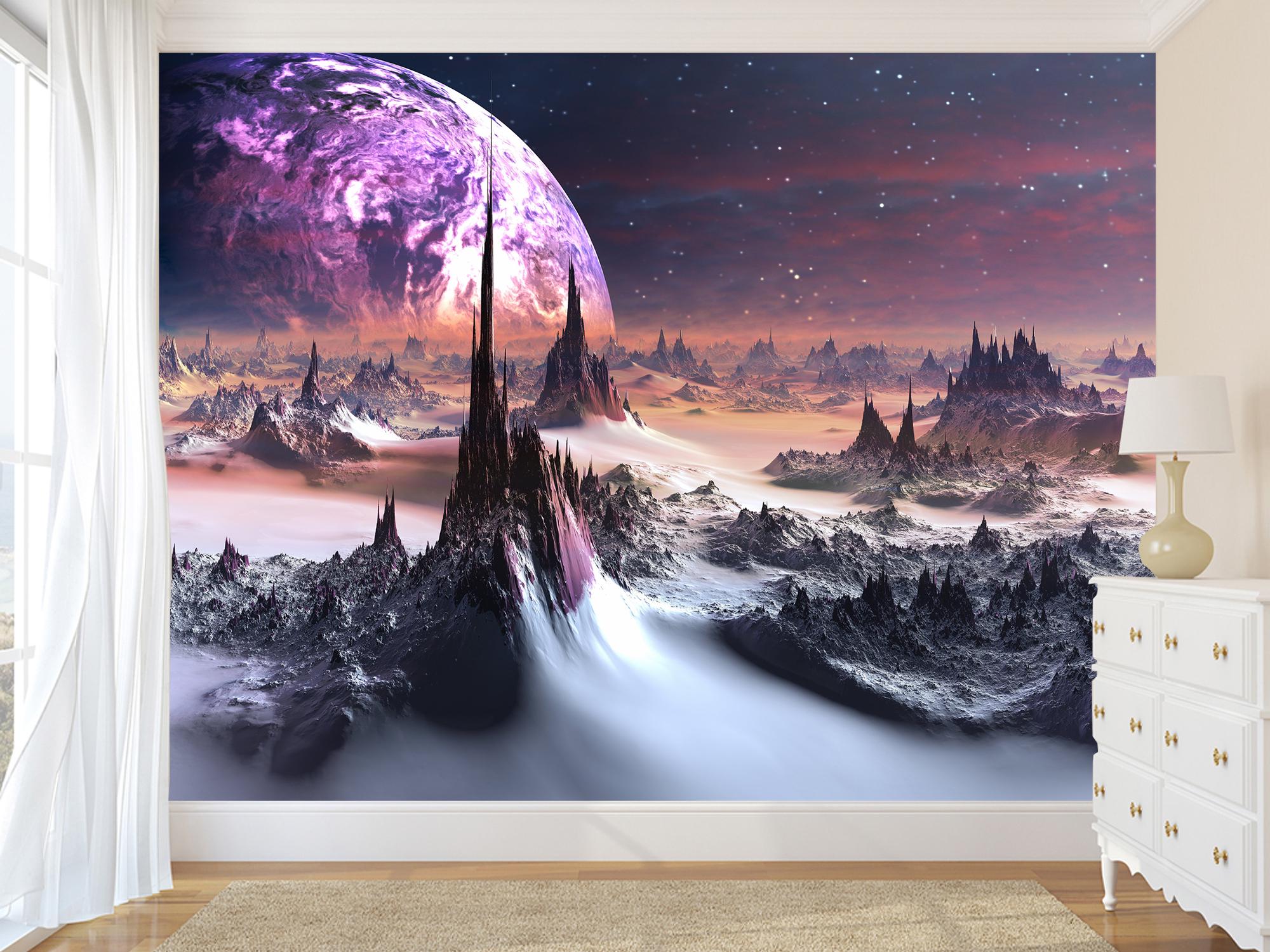 Фотообои флизелиновые Космическая планета 230х345 см (S5KID-022/6)