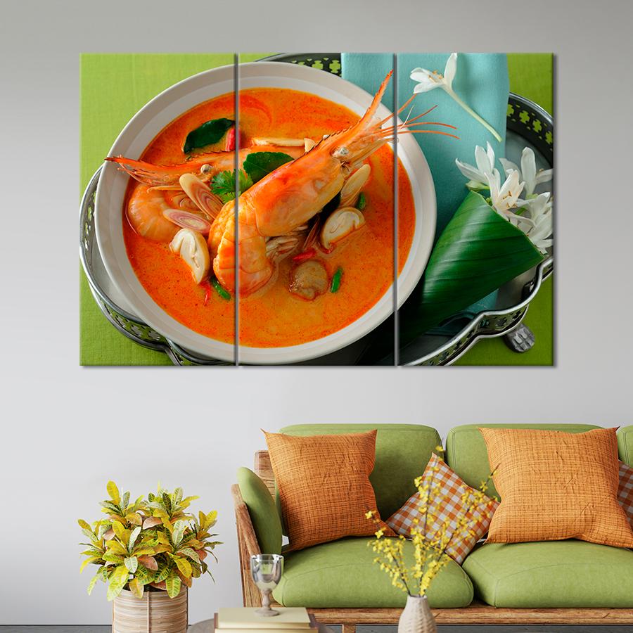 Настінний декор Справжній тайський суп Том ям 156x100 см (A533-3)