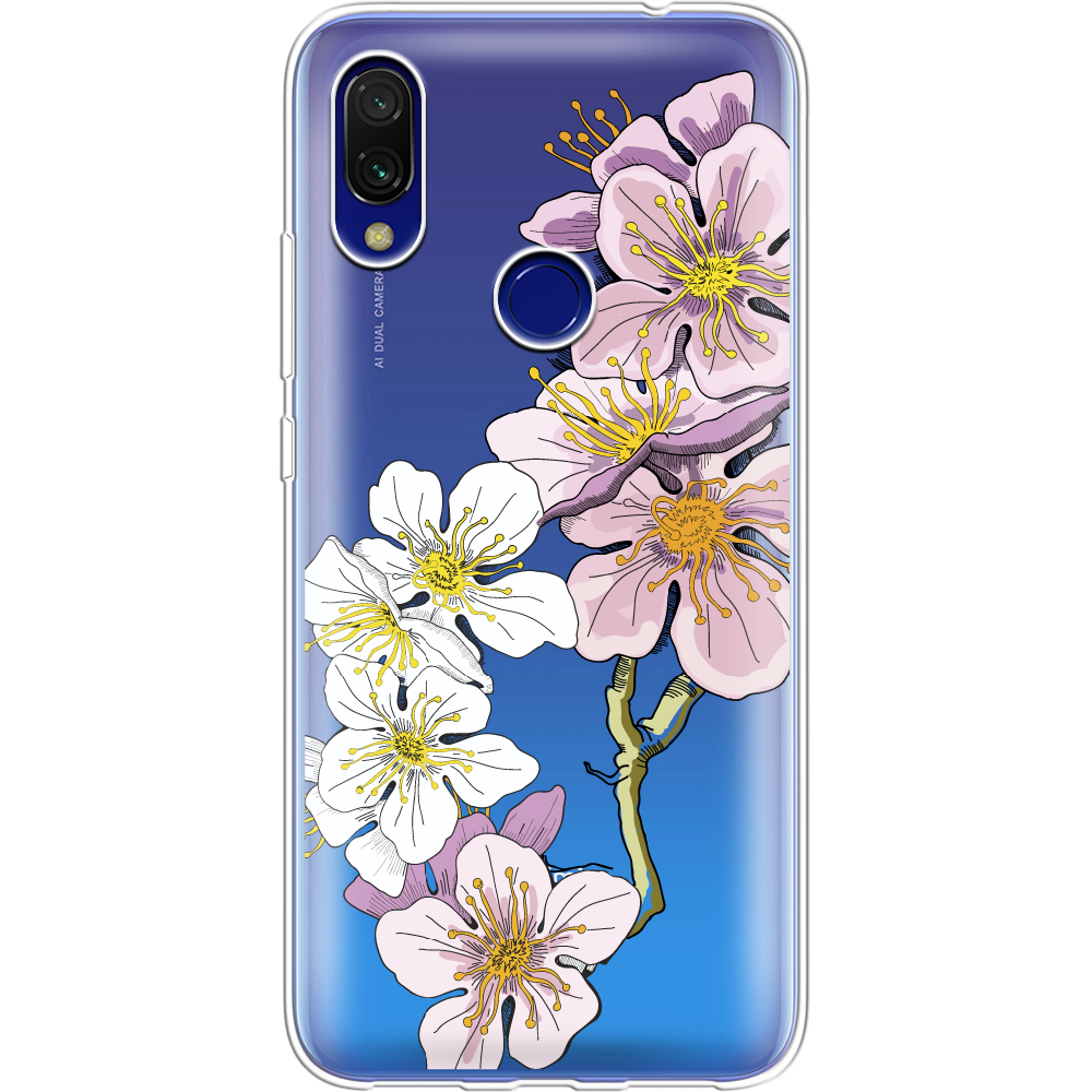 Чехол Boxface Xiaomi Redmi 7 Cherry Blossom Прозрачный силикон (36506-cc4-36506)
