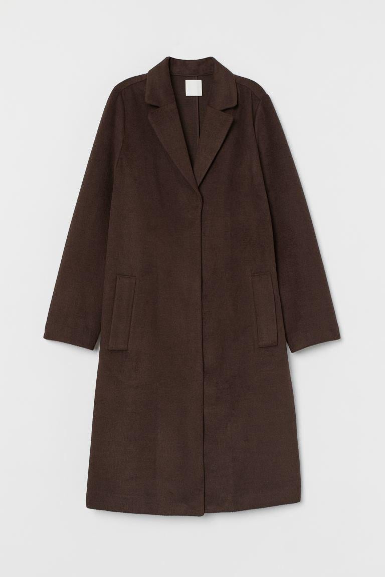 Пальто H&M р. 42 Коричневий (7553610)