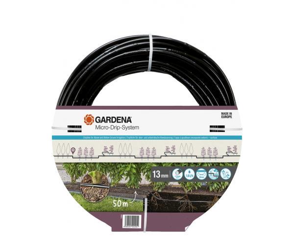 Шланг капельного полива Gardena Micro-Drip-System для рядного полива 50 м 1,6 л/ч (13504-20)