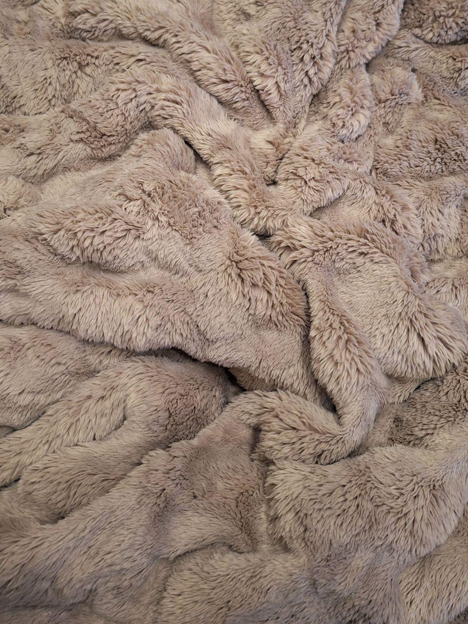 Плед-покрывало флисовый Colorful Home Шторм 200х220 см Капучино (1432) - фото 4 Плед-покрывало флисовый Colorful Home Шторм 200х220 см Капучино (1432) - фото 4