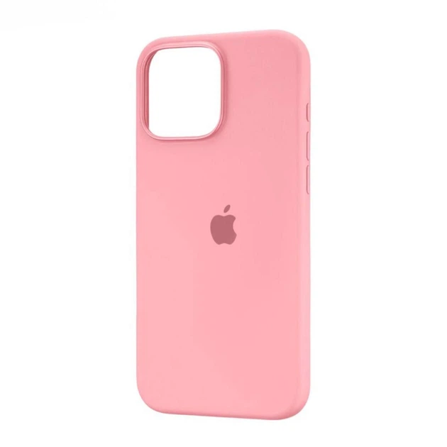 Чехол для iPhone 16 Pro Max силиконовый Soft-touch Silicone Case Full Size (AA) Light Pink