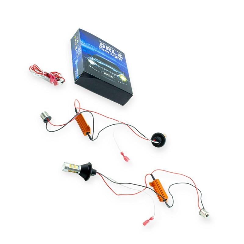 Ходові вогні Megalight патрон 1156 42SMD Білий/Жовтий (2700635632)