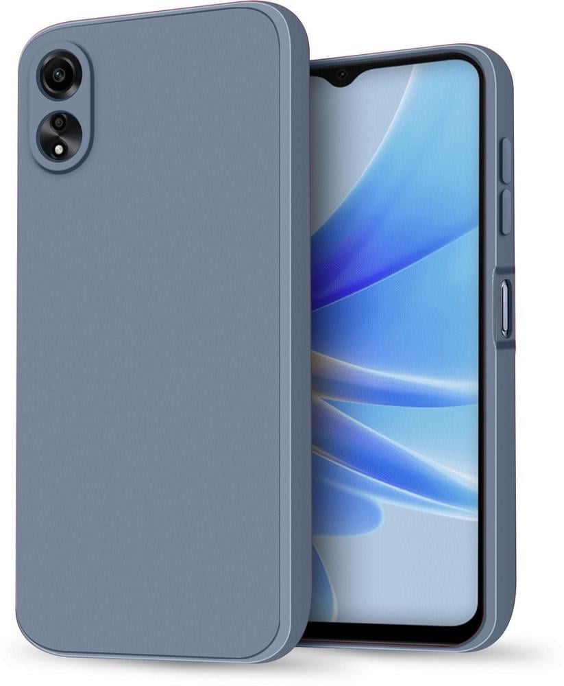 Силіконовий чохол HardCorner OPPO A17/A17k (з мікрофіброю) Gray Blue (35399-6D)