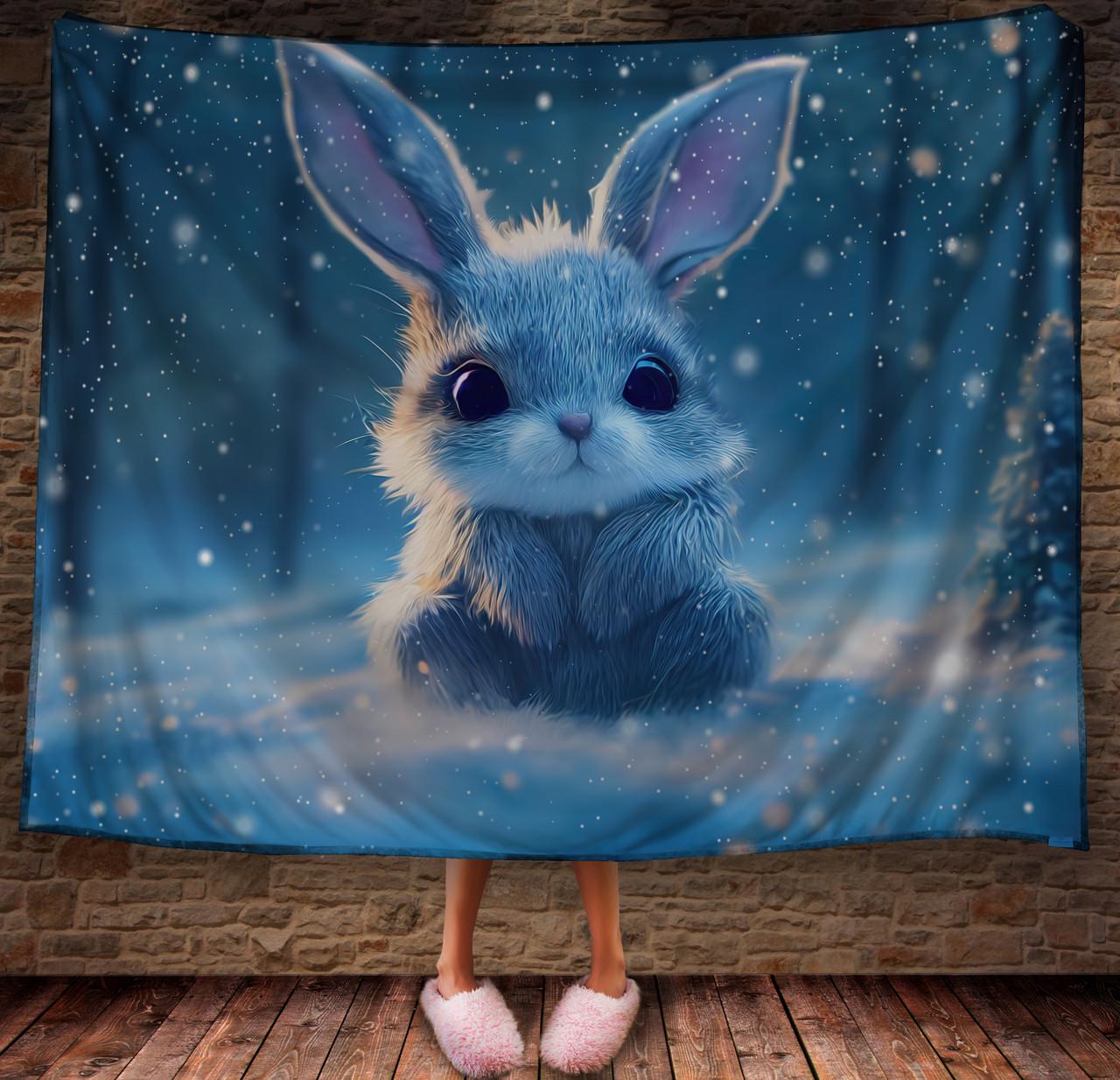 Плед с 3D принтом 12 Кролик в зимнем сказочном лесу 150х200 см (epi_1824) Плед с 3D принтом 12 Кролик в зимнем сказочном лесу 150х200 см (epi_1824)