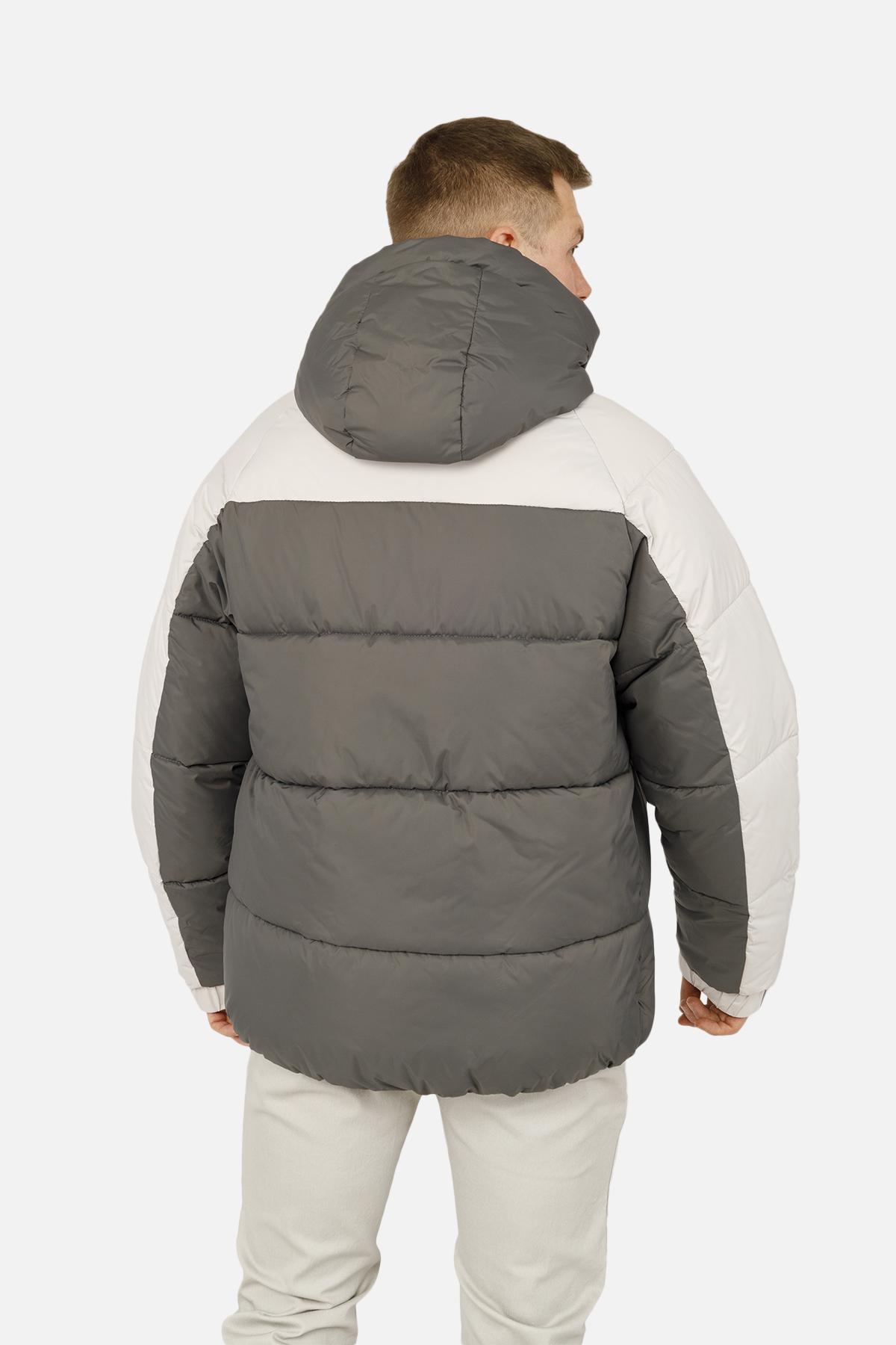 Куртка мужская ЦБ-00254611 р. 52 Серый (28422216) - фото 6 Куртка мужская ЦБ-00254611 р. 52 Серый (28422216) - фото 6