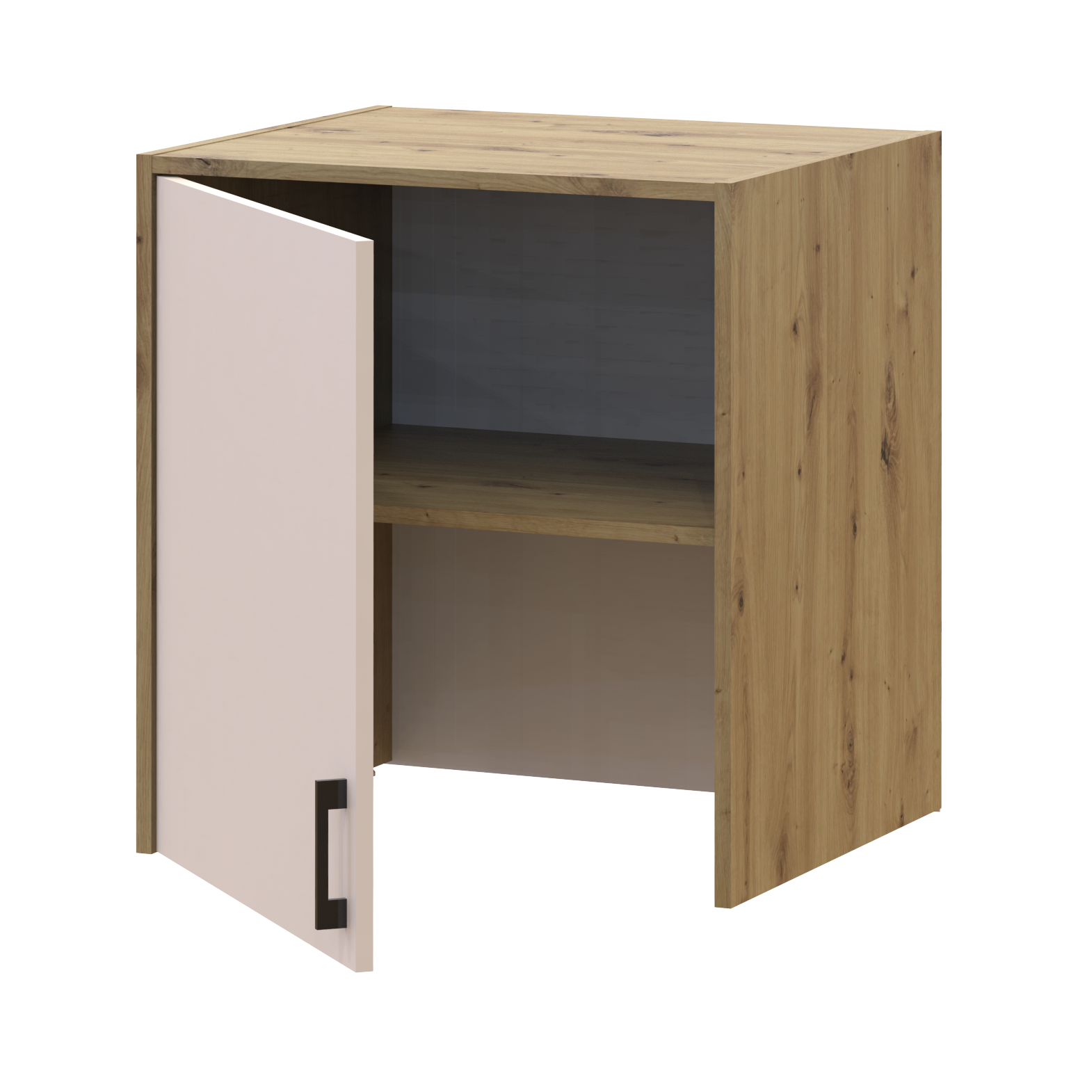 Антресоль до пеналу висока Doros Ронді Дуб Артізан/Кашемір ДСП 60х52х65 (41516246)