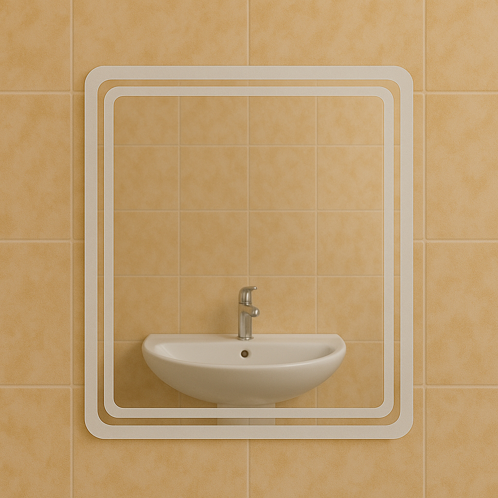 Зеркало MPS-31 80х50 мм без подсветки пескоструйное