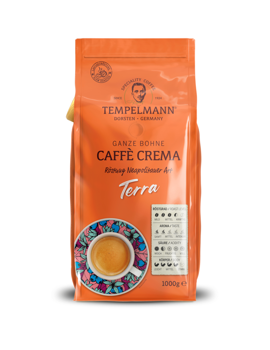 Кофе в зернах Tempelmann Terra Caffe Crema 1 кг Кофе в зернах Tempelmann Terra Caffe Crema 1 кг