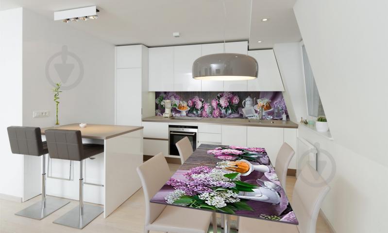 Наклейка виниловая на стол Zatarga «Пионы и Сирень» 600х1200 мм Z180467st Наклейка виниловая на стол Zatarga «Пионы и Сирень» 600х1200 мм Z180467st