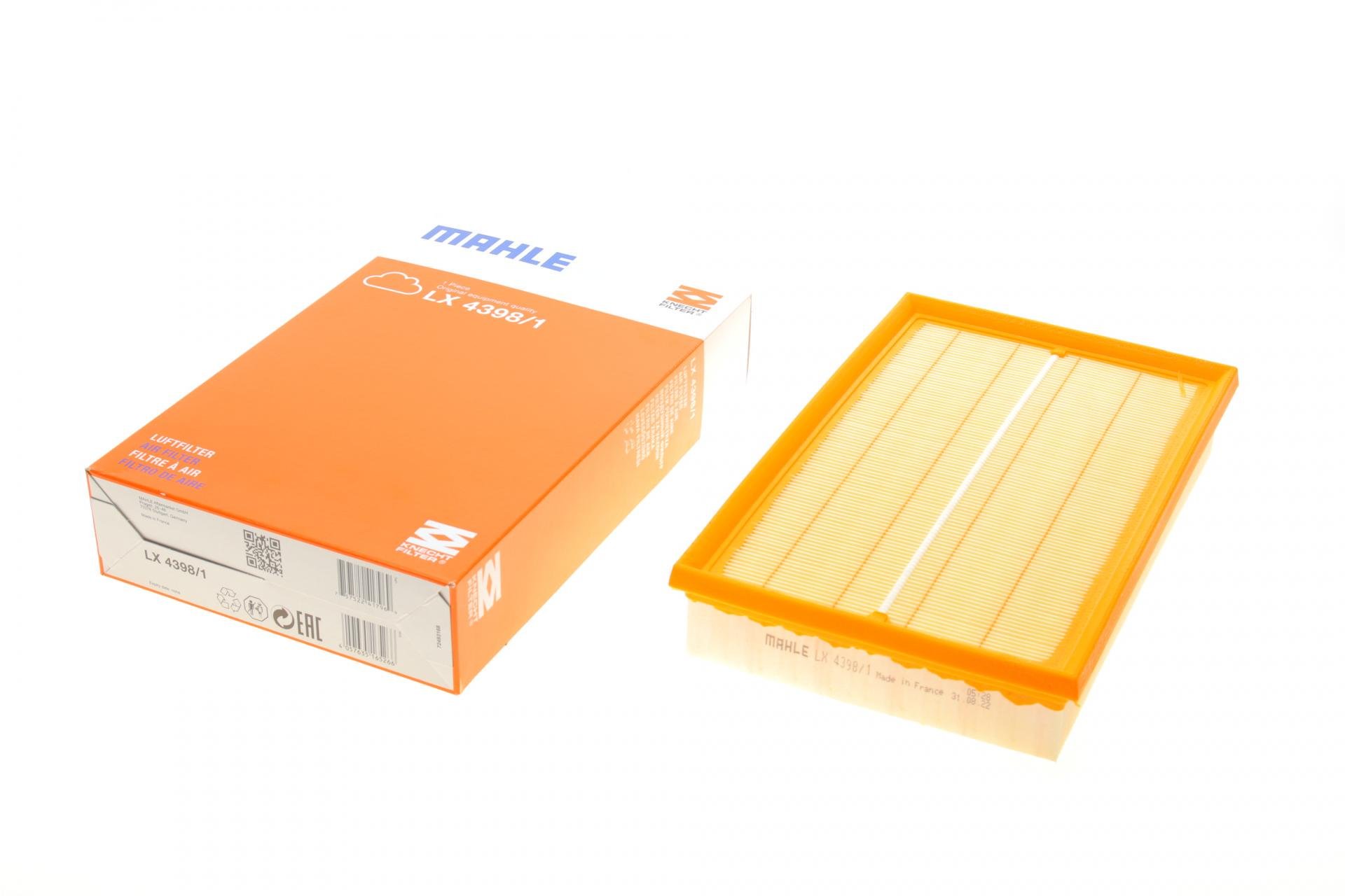 Фильтр воздушный KNECHT для VW Golf VII/Passat 1,5 TSI 14- (LX 4398/1)