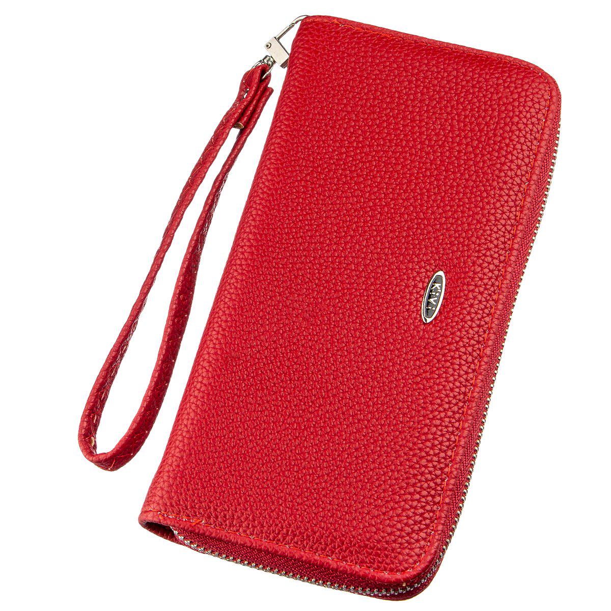 Кошелек женский Kivi-wallet 19015 кожа Красный