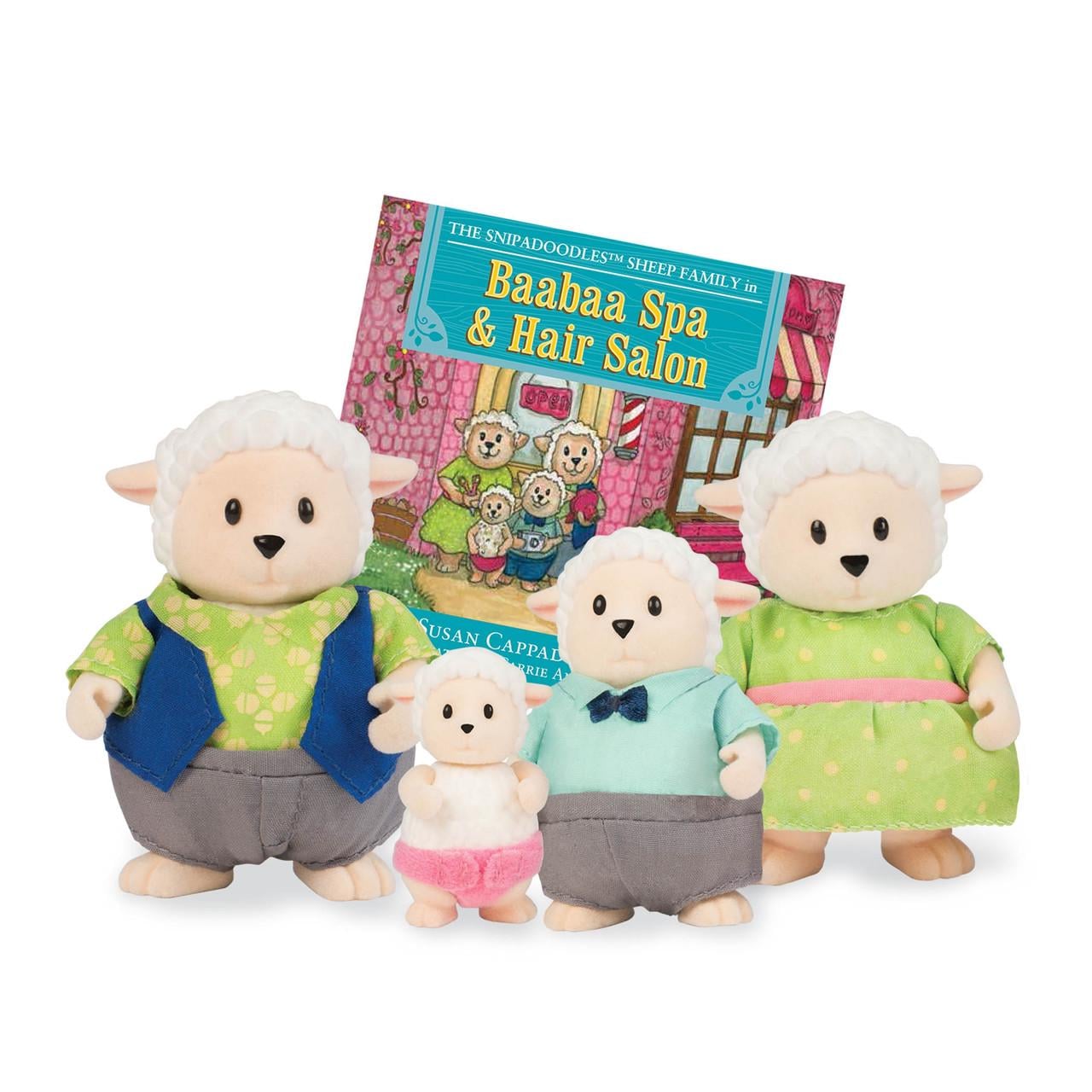 Игровой набор фигурок с книгой Li`l Woodzeez Семья овечек (iz15564)