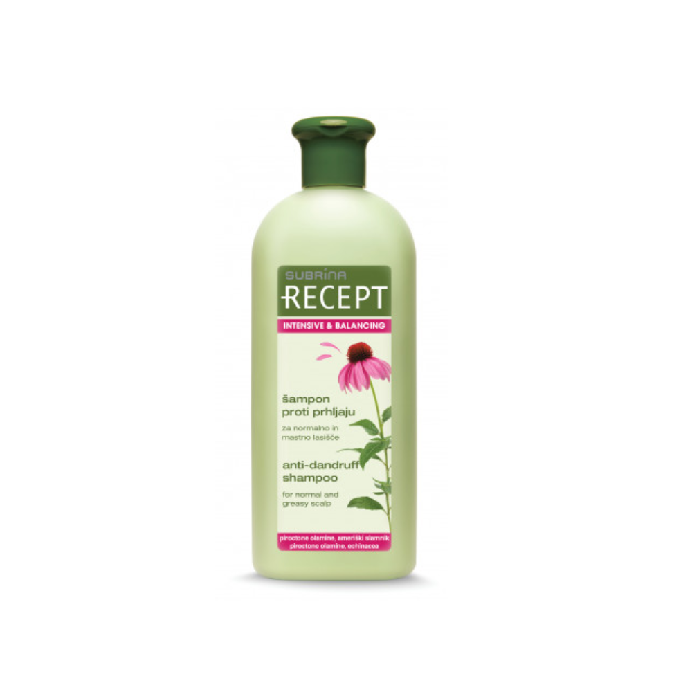 Шампунь від лупи для нормальної та жирної шкіри голови Subrina Professional Recept Intensive & Balancing Shampoo 400 мл