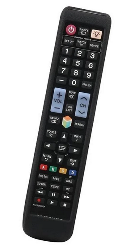 Чехол силиконовый для пульта Samsung большой корпус Prime Tech PREMIUM Черный (3247)