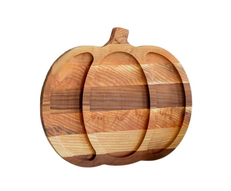 Доска для подачи блюд в виде тыквы BVD48 необычная 35х30 см (1645)