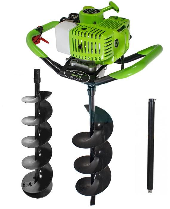 Мотобур Craft-tec PRO EA-200 в комплекте 1 шнек 100 мм 1 шнек 200 мм с удлинителем 500 мм