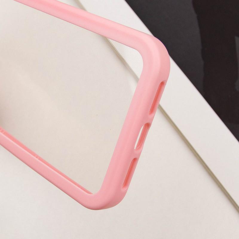 Протиударний TPU чохол Transparent + Colour 1,5mm для Apple iPhone 14 (6.1") Pink - фото 6