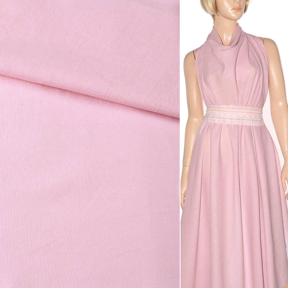 Ткань лен ширина 140 см Розовый (12646.003) - фото 2 Ткань лен ширина 140 см Розовый (12646.003) - фото 2