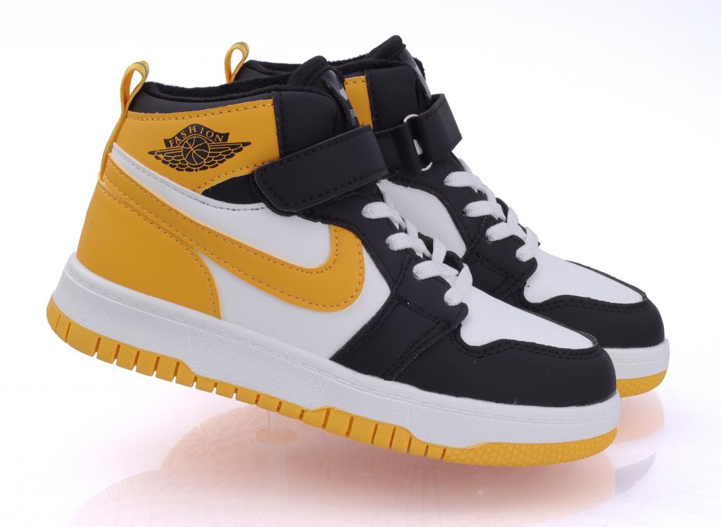 Осенние ботинки для мальчиков 037 р. 34 Черно-желтый