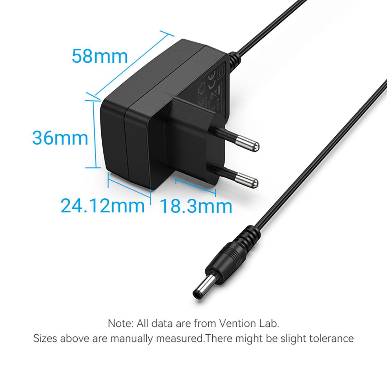 Блок питания Vention DC 3,5 мм х 1.35 мм 5W 5В/1А AC-DC Черный (TPQ-236A050100VW01) - фото 9