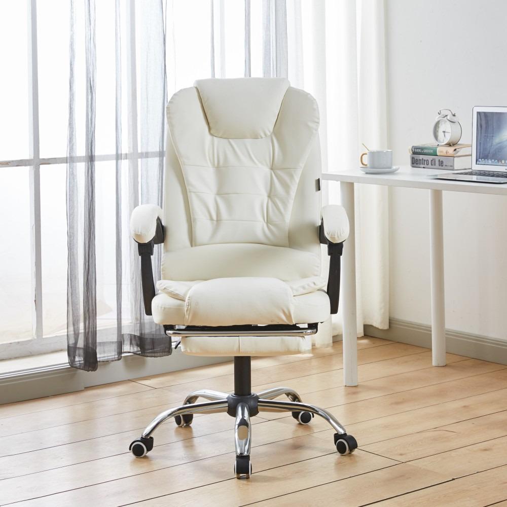 Офисное кресло на колесах Bonro BN-6071 с подставкой для ног Белый - фото 2 Офисное кресло на колесах Bonro BN-6071 с подставкой для ног Белый - фото 2