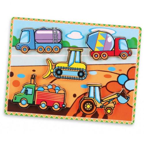 Развивающая игрушка Viga Toys Рамка Спецмашины (56439)