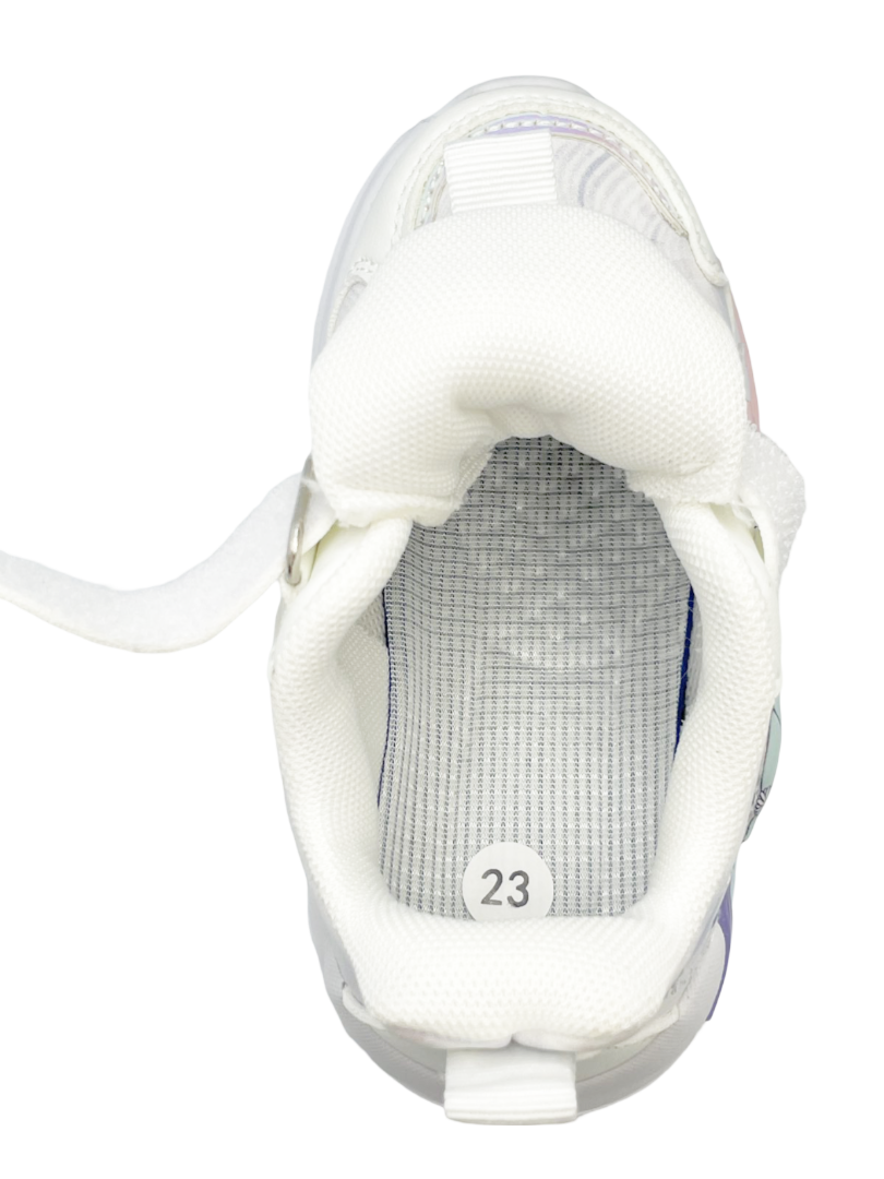 Кроссовки для девочек Леопард 722-72/24 р. 24 Белый - фото 2 Кроссовки для девочек Леопард 722-72/24 р. 24 Белый - фото 2