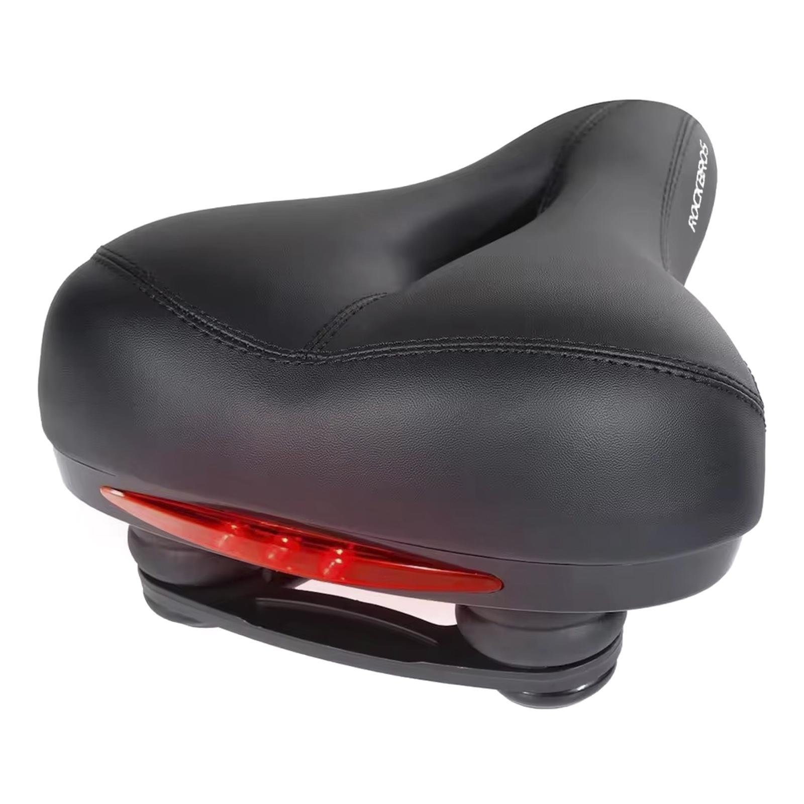 Седло велосипедное с мигалкой ROCKBROS AQ-1001 Черный (RB-AQ-1001-6647)