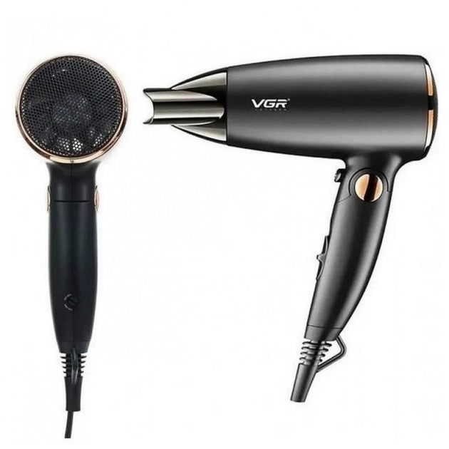 Фен з складною ручкою VGR V-439 Чорний (GR-05151) - фото 3 Фен з складною ручкою VGR V-439 Чорний (GR-05151) - фото 3