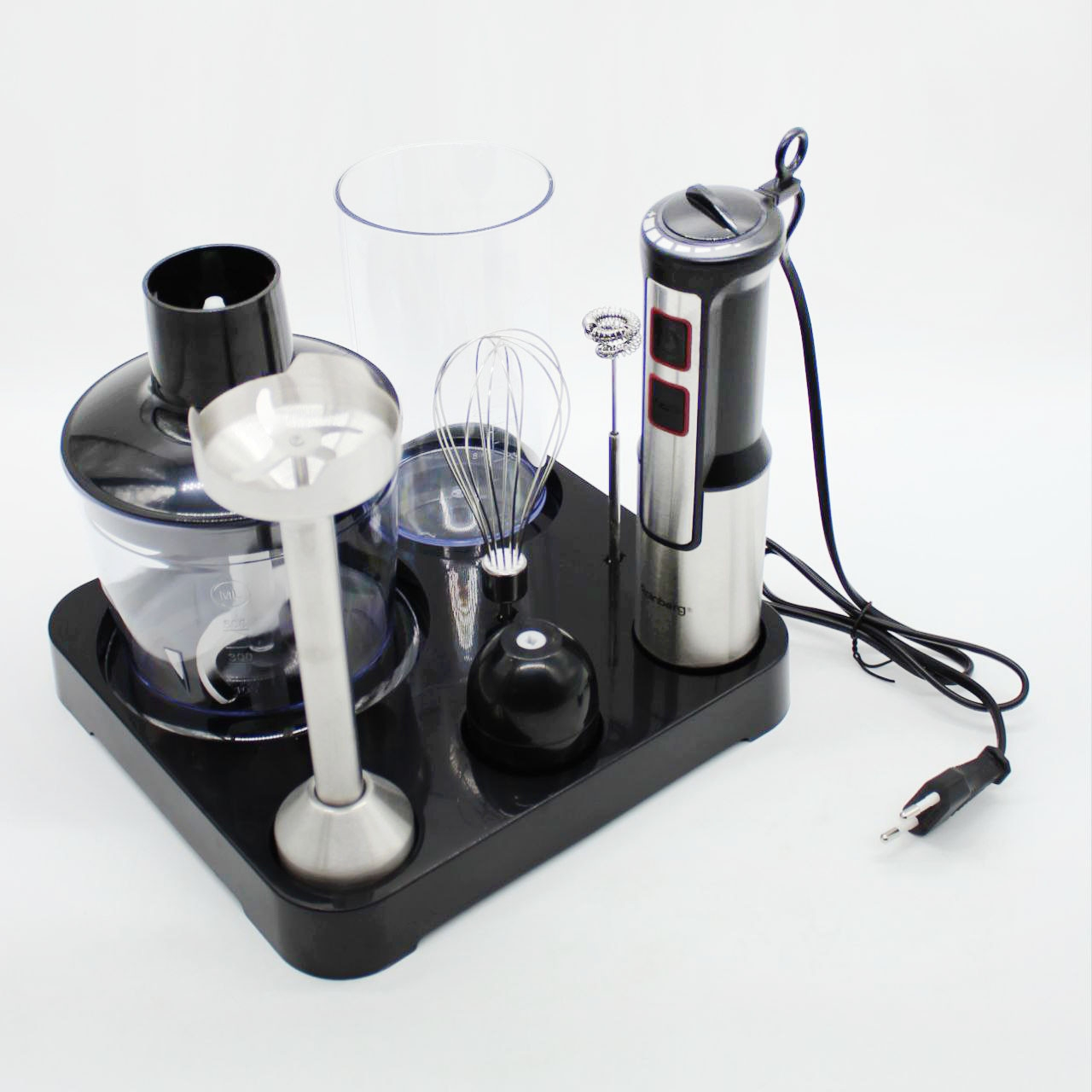 Блендер погружной Rainberg RB-2293B 6в1 с подставкой 1200 Вт (ML-04432)