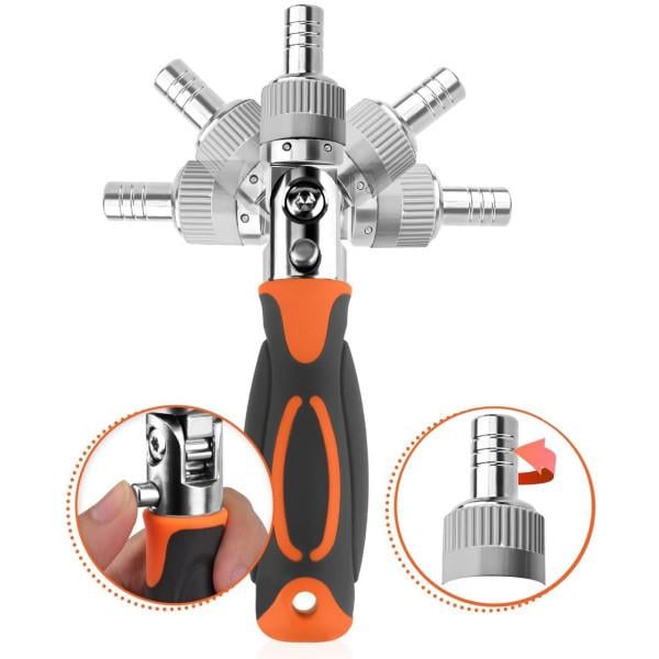 Набір викруток з тріскачкою та гнучким подовжувачем - фото 5 Набір викруток з тріскачкою та гнучким подовжувачем - фото 5