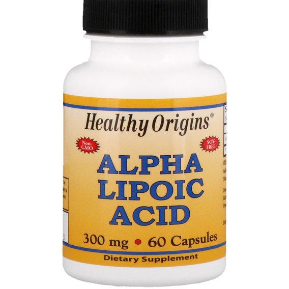 Альфа-ліпоєва кислота Healthy Origins Alpha Lipoic Acid 300 мг 60 Caps