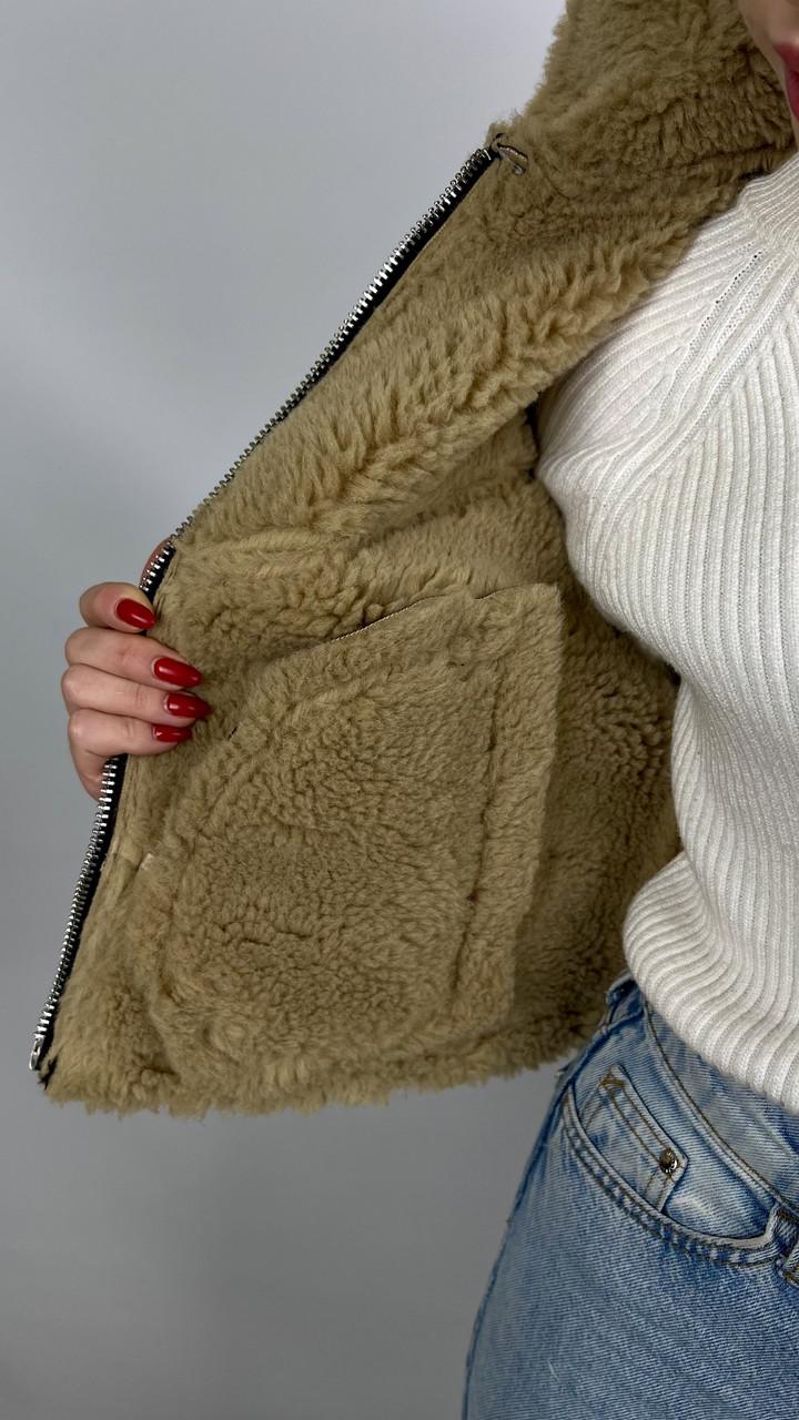 Дублянка жіноча Бренд #F2407-01 S Коричневий (23918475) - фото 3 Дублянка жіноча Бренд #F2407-01 S Коричневий (23918475) - фото 3