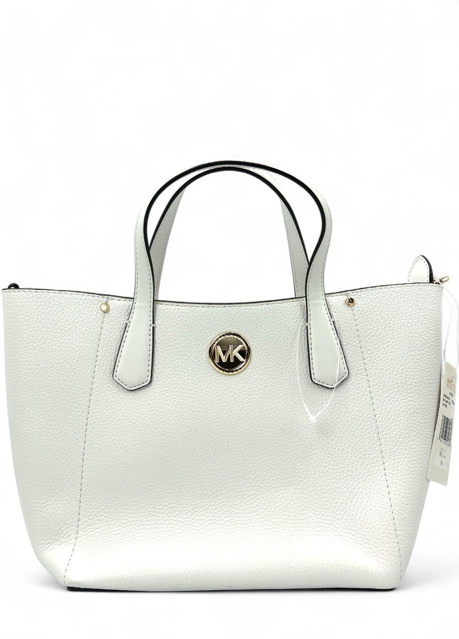 Женская сумка Michael Kors Allison 30s3gaot5l sm conv tote leather Optic Белый (2783194419)