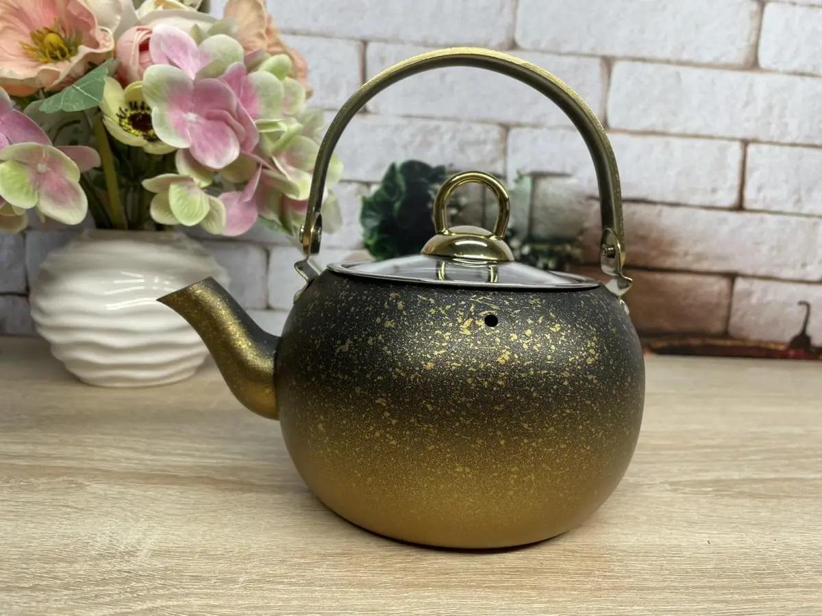 Чайник OMS Collection 8212-S 1 л Gold (85230) - фото 3 Чайник OMS Collection 8212-S 1 л Gold (85230) - фото 3