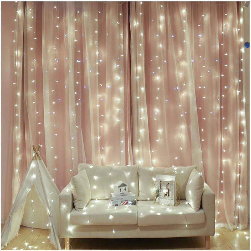 Гірлянда-штора світлодіодна UKC 116026 3х3 м White (3-6-116026)