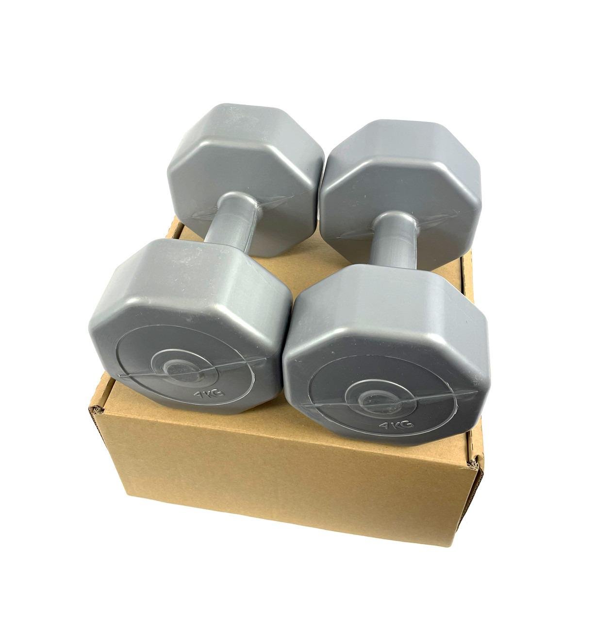 Гантели для фитнеса NEO-SPORT композитные 4 кг 2 шт. - фото 4