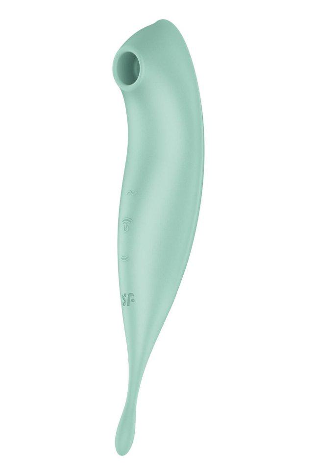 Смарт-вибратор для клитора Satisfyer Twirling Pro+ с вакуумной стимуляцией Mint (38024558)