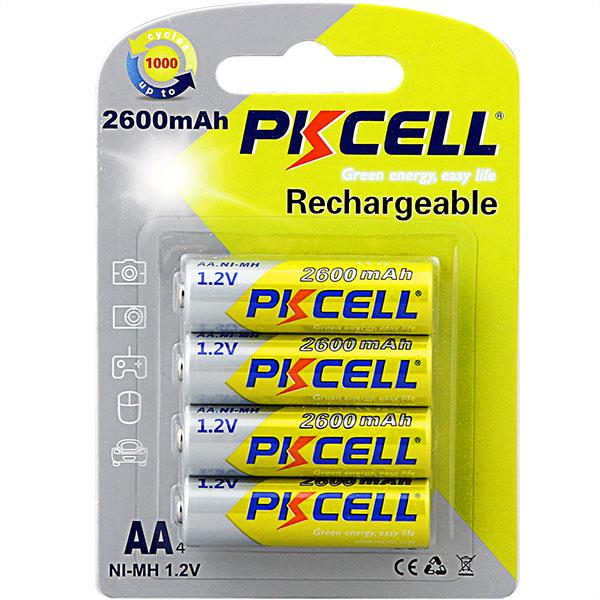 Аккумулятор PKCELL Ni-MH RTU AA2600-4B AA 2600 mAh 1,2V 4 шт. (8482)