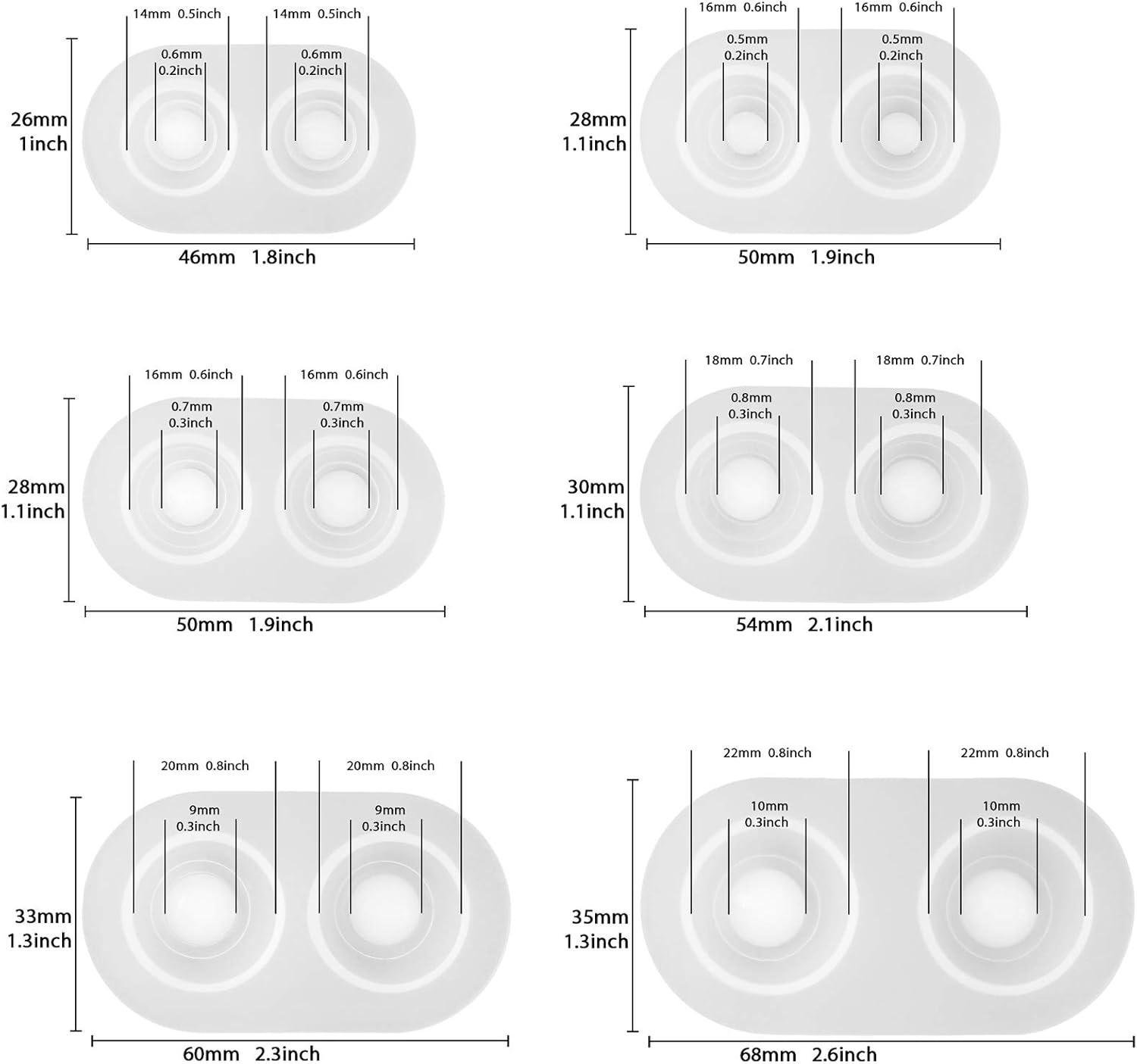 Набір силіконових форм для створення очей LET'S RESIN 6в1 з епоксидної смоли - фото 2 Набір силіконових форм для створення очей LET'S RESIN 6в1 з епоксидної смоли - фото 2