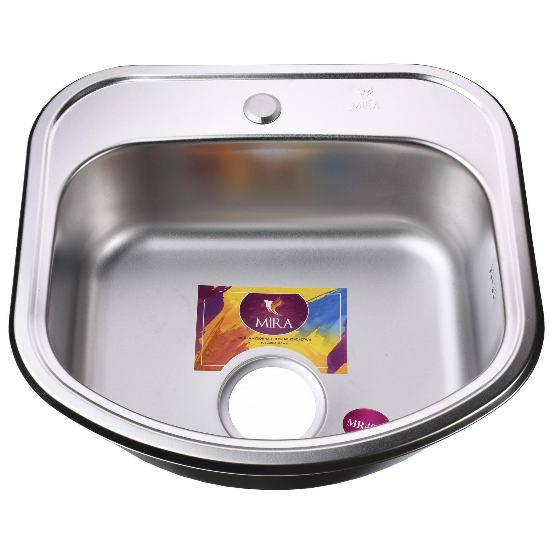 Мойка для кухни Mira MR 4946 E прямоугольная 490x460х180 мм (GSR-000014459)