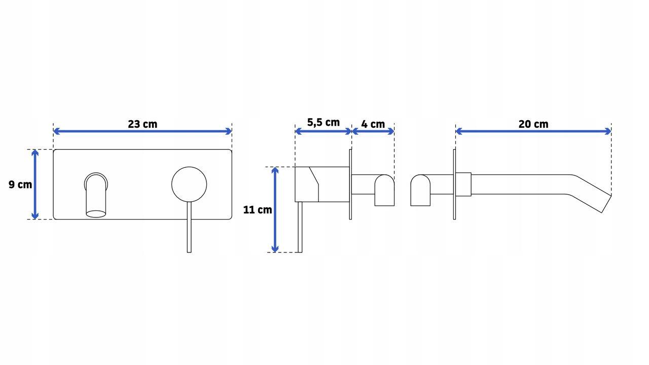 Смеситель для умывальника CUBO REA VIVA B6251 reac-00000000550 настенный однорычажный Золотой (165183) - фото 2 Смеситель для умывальника CUBO REA VIVA B6251 reac-00000000550 настенный однорычажный Золотой (165183) - фото 2