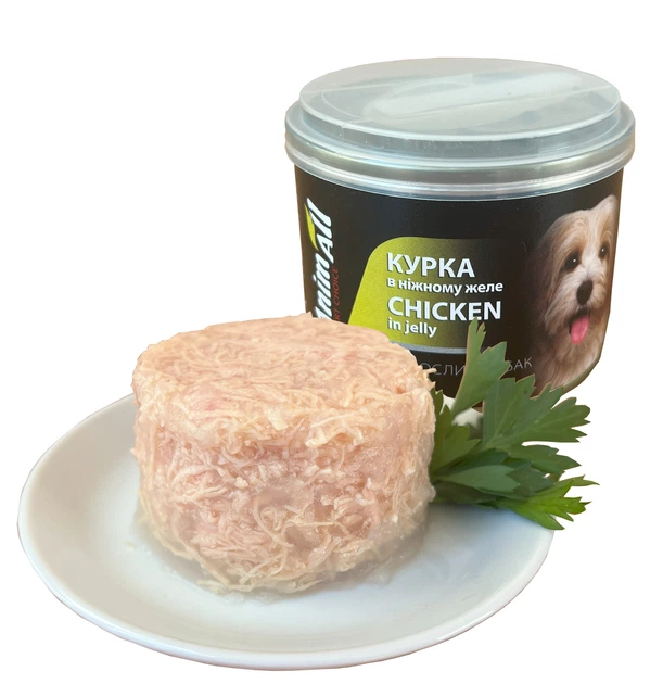 Корм влажный для собак AnimAll курица в желе 195 г (173965) Корм влажный для собак AnimAll курица в желе 195 г (173965)