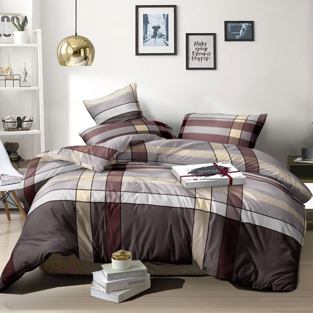 Комплект постельного белья Линии и полоски полиестер полуторный 150х220 см (T75-TF1510/1.5) Комплект постельного белья Линии и полоски полиестер полуторный 150х220 см (T75-TF1510/1.5)